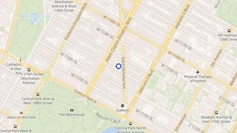 Map for 133 West 113 St - New York, NY