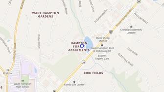 Map for Hampton Forest Apartments - Greenville, SC