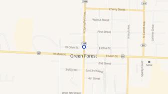 Map for Forest Court Apartments - Green Forest, AR