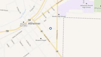 Map for Altheimer Apartments - Altheimer, AR