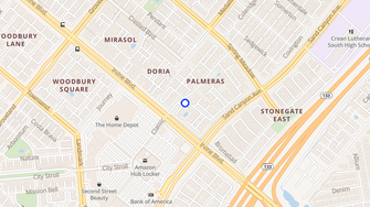 Map for Palmeras Apartment Homes - Irvine, CA