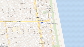 Map for Breakwater Apartments - Jacksonville Beach, FL