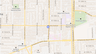 Map for 15105 S Budlong Avenue Apartments - Gardena, CA