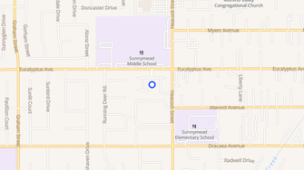 Map for North Woods Apartments - Moreno Valley, CA