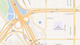 Map for Oakwood Park Apartments - San Bernardino, CA
