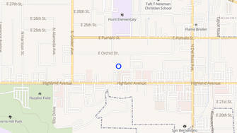 Map for Mountainside Apartments - San Bernardino, CA
