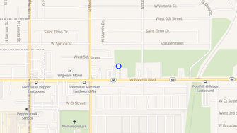 Map for Terrace Motel - San Bernardino, CA