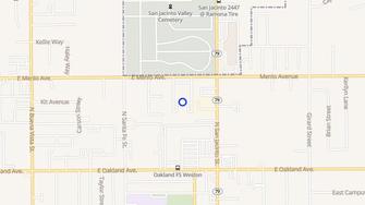 Map for Hemet Estates Apartments - Hemet, CA