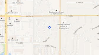 Map for Regents Walk Apartments - Overland Park, KS