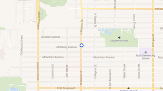 Map for Grandview Apartments - El Paso, TX