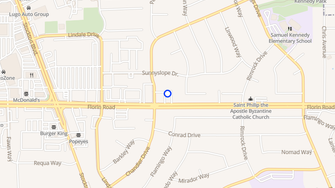 Map for Sierra Court Apartments - Sacramento, CA