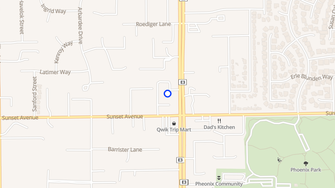 Map for Huntcliffe Apartments - Fair Oaks, CA