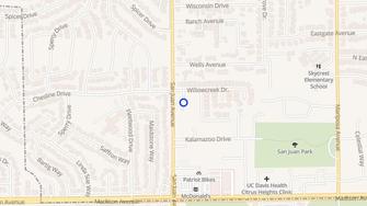 Map for Willow Creek Apartments - Citrus Heights, CA