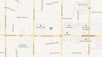 Map for Heather Ridge Apartments - Orangevale, CA