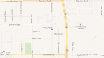 Map for Cedar  Avenue Apartments - Tahlequah, OK