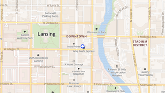 Map for Allegan Lofts at 109 E Allegan - Lansing, MI