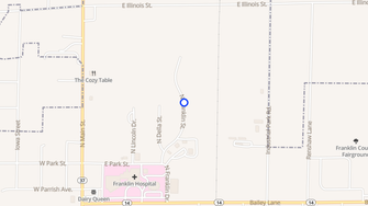 Map for Benton Place Senior Apartments - Benton, IL
