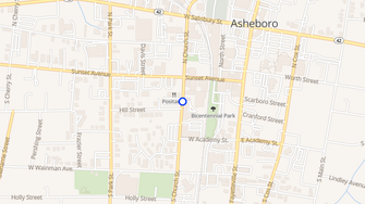 Map for Asheboro Mill Lofts - Asheboro, NC