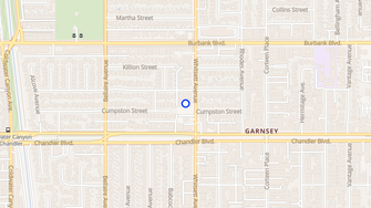 Map for 5439 Whitsett Avenue - Valley Village, CA