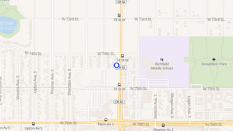 Map for Penn Avenue Apartments - Richfield, MN