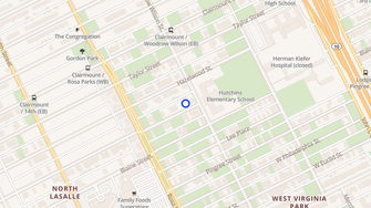 Map for Park Square Apartments - Detroit, MI