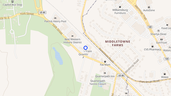 Map for Quarterpath Place Apartments - Williamsburg, VA