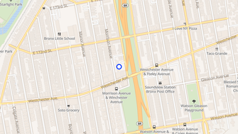 Map for 1240 Morrison Avenue - Bronx, NY