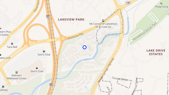 Map for The Crescent at Lakeshore - Homewood, AL