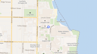 Map for Ayers Residential College - Evanston, IL