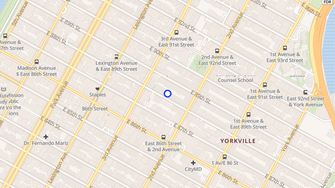 Map for 219 E 88th St - New York, NY