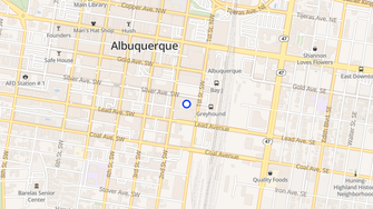 Map for Silver Gardens Apartments - Albuquerque, NM