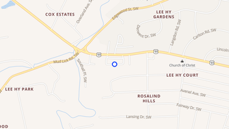 Map for Brandon West Apartments - Roanoke, VA