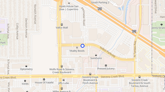 Map for Main Street Cupertino Lofts - Cupertino, CA