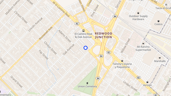 Map for Pentagon Apartments - Redwood City, CA