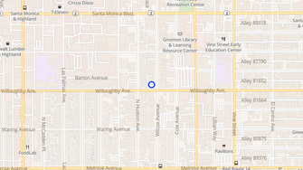 Map for 905 Wilcox Avenue - Los Angeles, CA