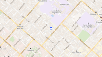 Map for Olive Street Lofts - Santa Barbara, CA
