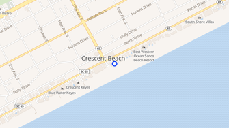 Map for Crescent Shores - North Myrtle Beach, SC