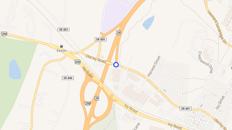 Map for Meadow Run Apartments - Gordonsville, VA