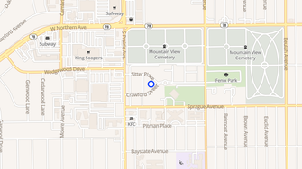 Map for Sangre de Cristo Apartments - Pueblo, CO