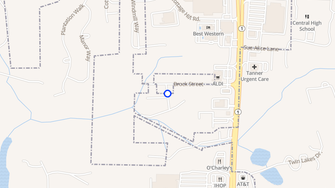Map for Crosscreek Apartments - Carrollton, GA