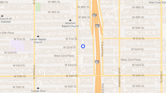 Map for 448 W 52nd St - Los Angeles, CA