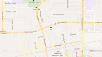 Map for Cinnamon Villas - Lemoore, CA