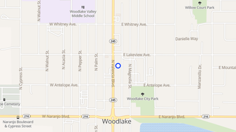 Map for Valencia House Senior Apartments - Woodlake, CA