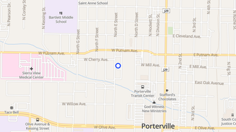 Map for Villa Siena Family Apartments - Porterville, CA