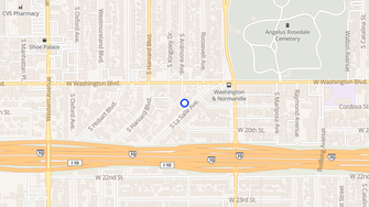 Map for La Salle Apartments - Los Angeles, CA