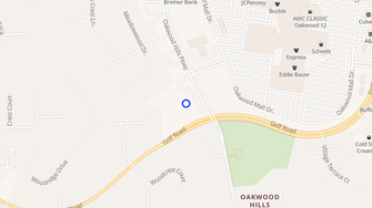 Map for Oakwood Hills - Eau Claire, WI