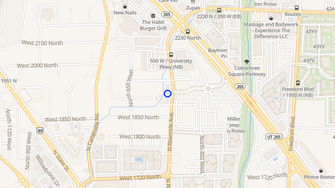 Map for Riverview Apartments - Provo, UT