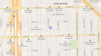 Map for 7027-33 S Indiana Ave Apartments - Chicago, IL