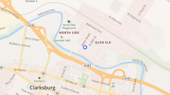 Map for Glen Elk Apartments - Clarksburg, WV