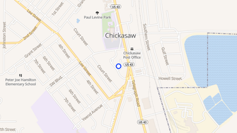 Map for Oak Garden - Chickasaw, AL